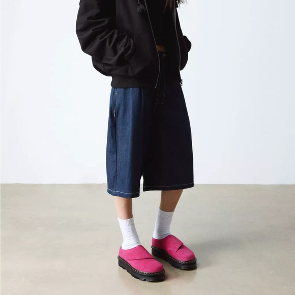 Dr. Martens Zebzag Anywair pink Suede Mules - Picture 2 of 6